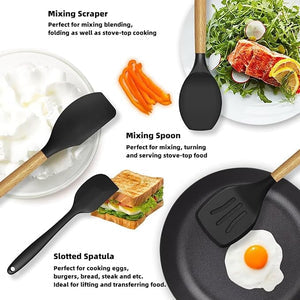 Premium Silicone Kitchen Utensils – Heat-Resistant, Non-Stick Cooking Tools shoprista