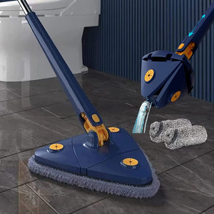 360° Rotating Adjustable Mop – Self-Wringing Triangular Floor Cleaner shoprista