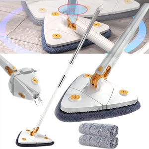 360° Rotating Adjustable Mop – Self-Wringing Triangular Floor Cleaner shoprista